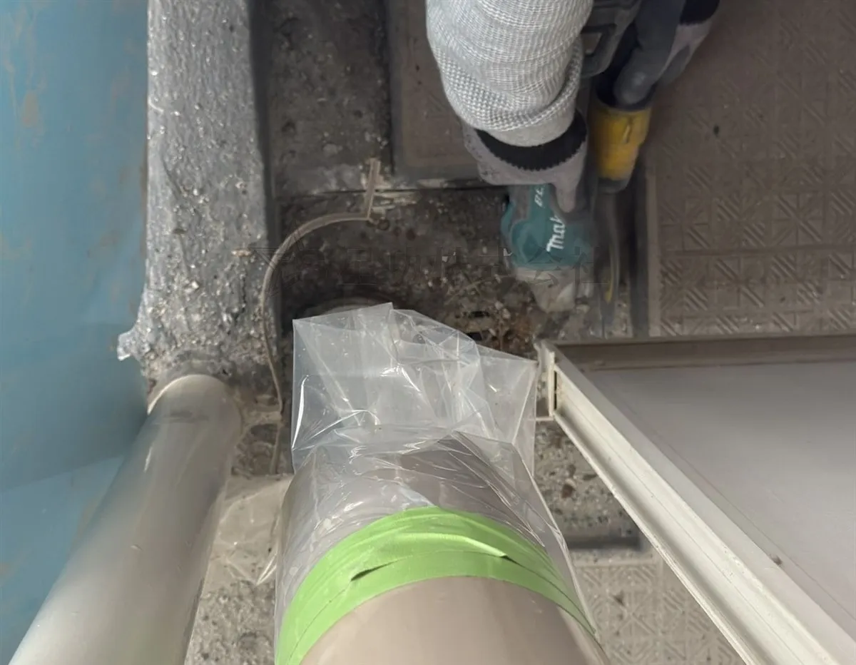 ドレン取替工事を行いました