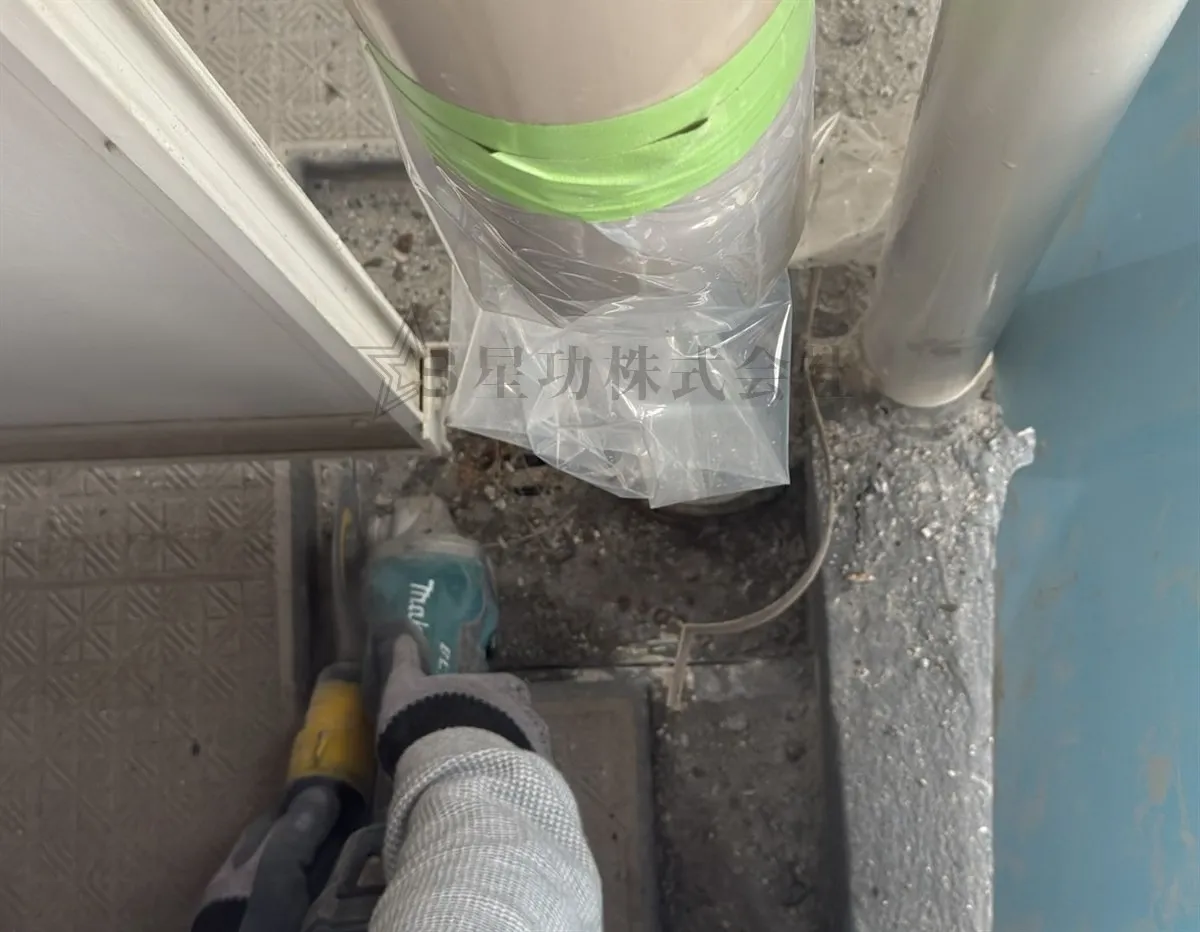 『マンション大規模修繕工事』ドレン取替工事を行いました