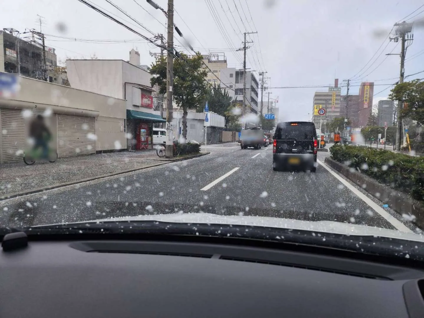 大阪市内でも雪が降りましたね！