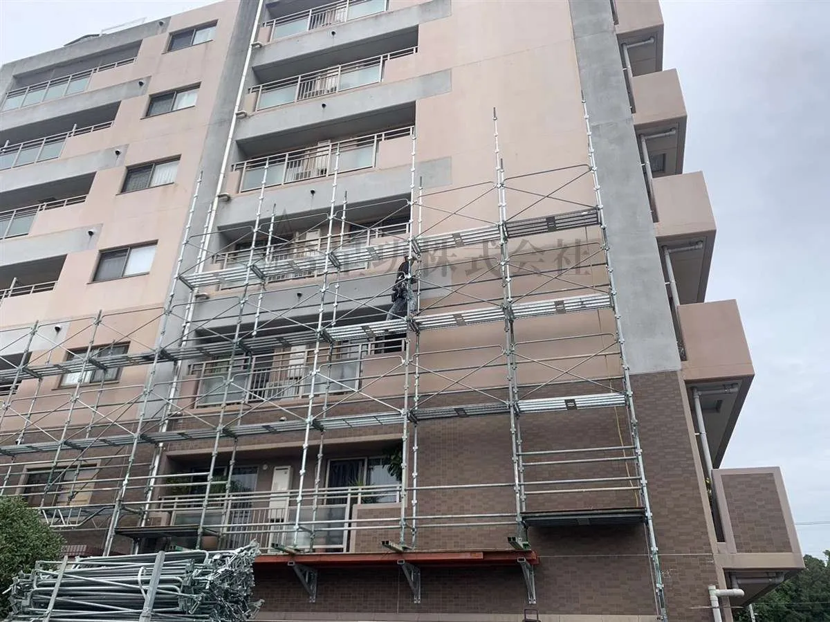 【足場設置】着工前に事前準備をしてきました