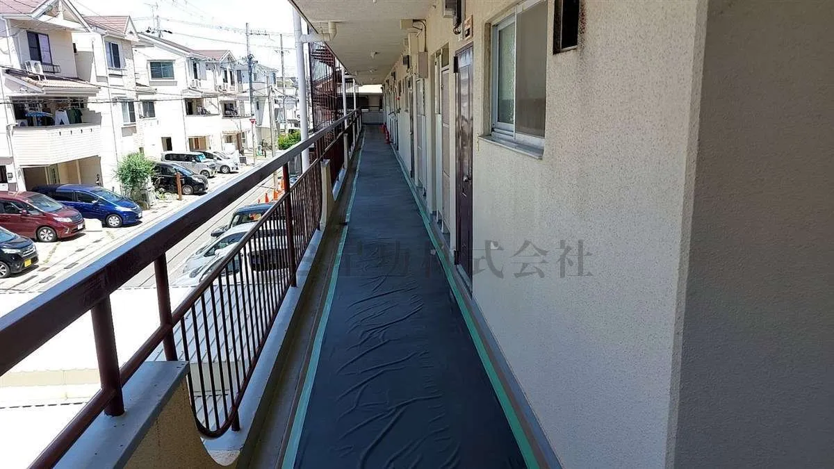 作業掲示板・養生作業を行いました（マンション大規模改修工事）　