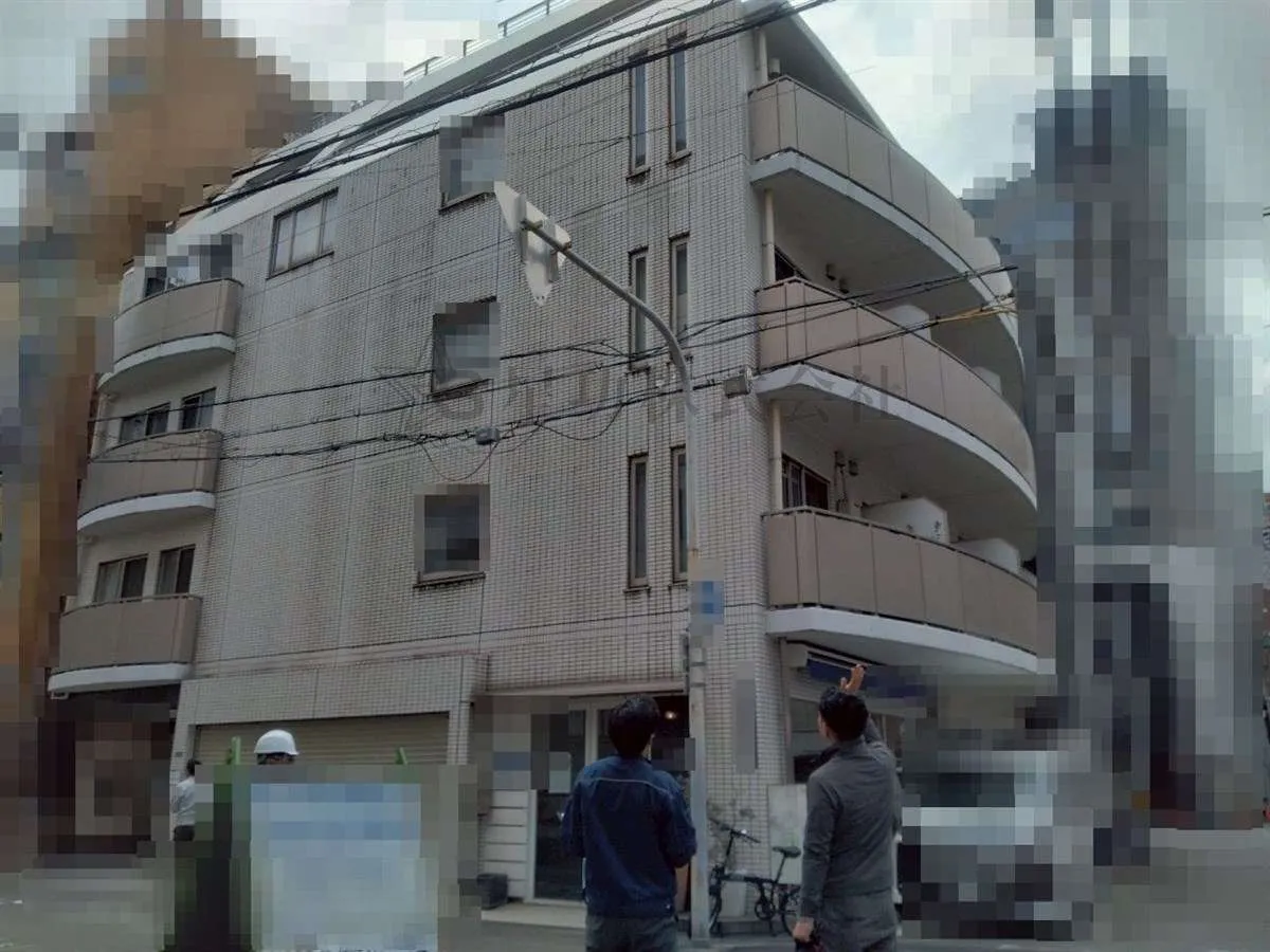 足場を建てるための現場調査に同行してきました/大阪市中央区