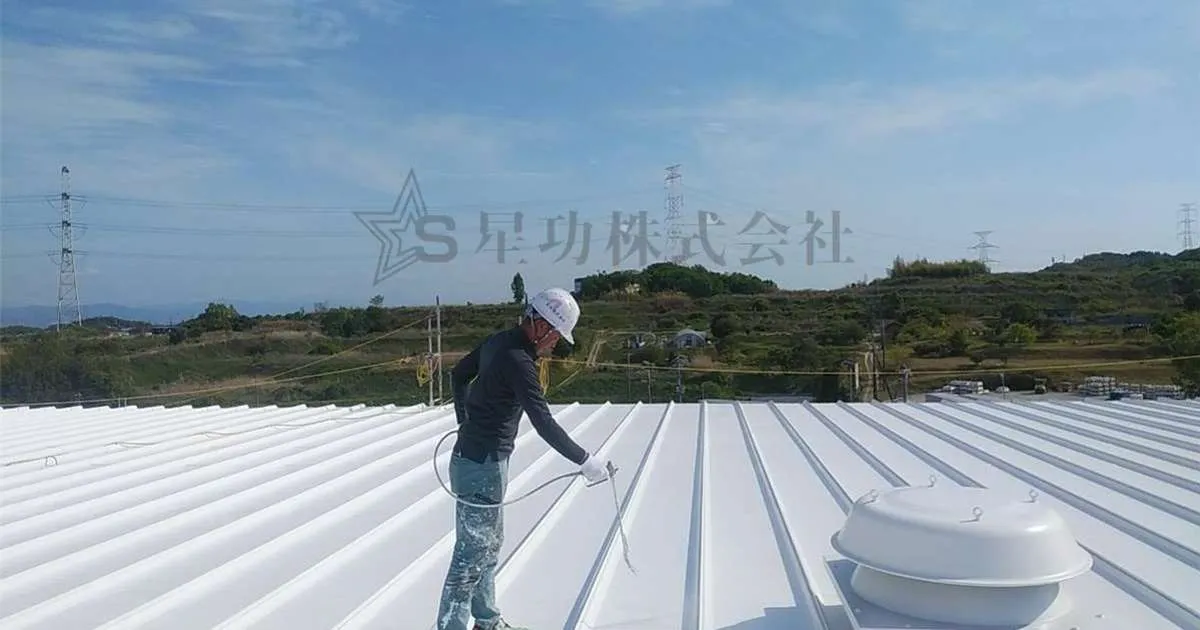 工場塗装工事　(折板屋根・屋根塗装)