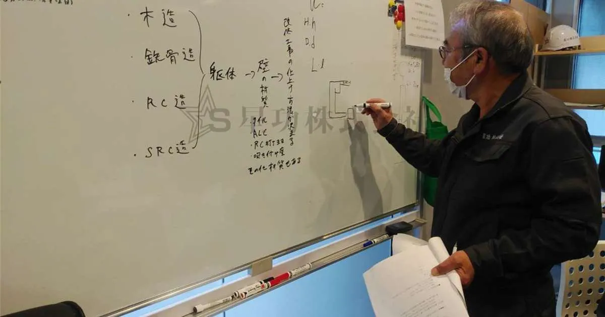 工事周知会の様子です♪