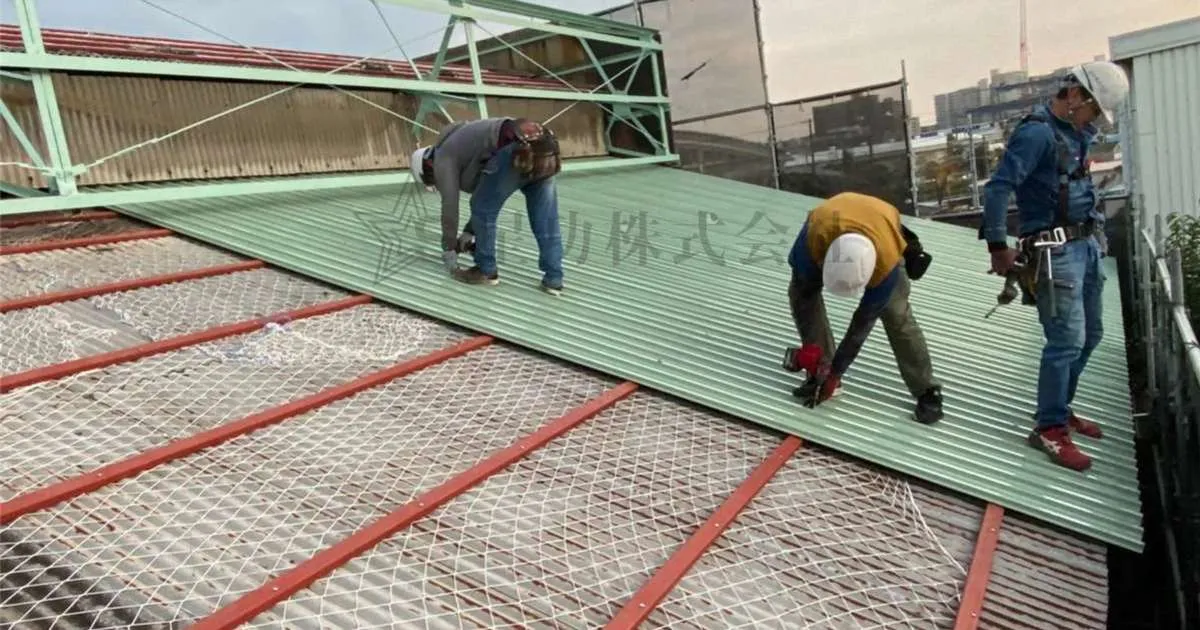 荷揚げした屋根材の設置をしました！(屋根改修工事)
