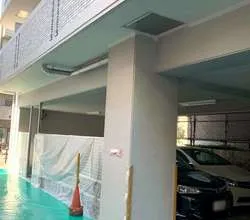 Rマンション　駐車場天井部分塗装