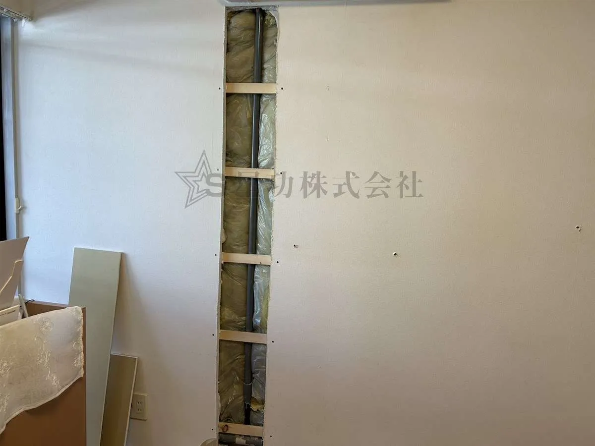【漏水調査後】室内クロス壁・復旧工事／大阪市大正区