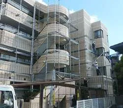 Hマンション　足場着工
