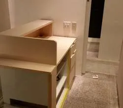 オスモカラーを使用したカウンター