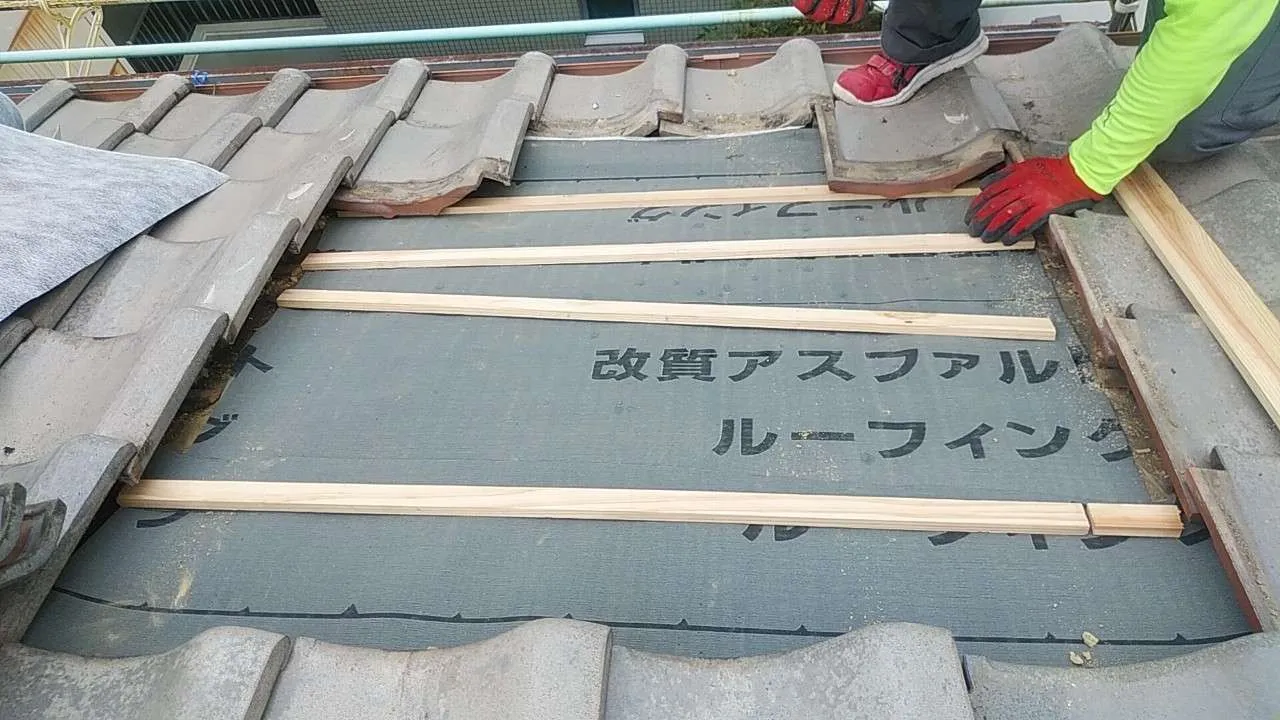 【戸建て・Ｋ様邸】屋根瓦補修工事／大阪市住吉区